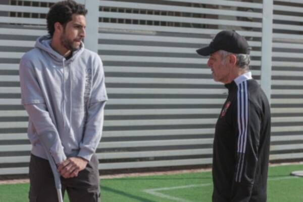 شوبير مع المدير الفني مارسيل كولر