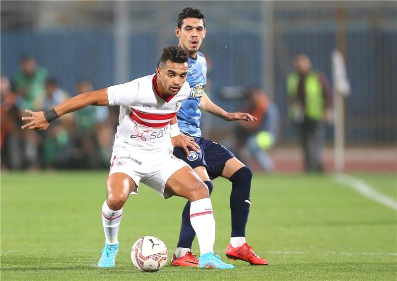 من مباراة سابقة بين الزمالك وبيراميدز