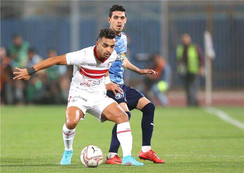 من مباراة سابقة بين الزمالك وبيراميدز