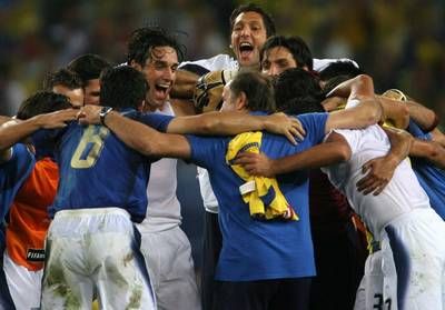 أبتهاج ايطالى بالفوز على أوكرانيا 