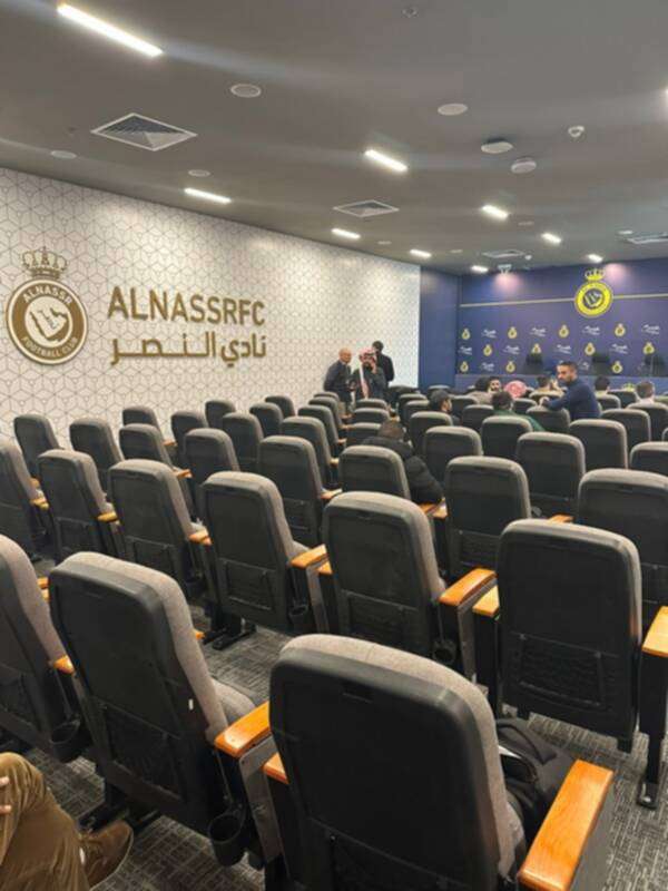 قاعة المؤتمر الصحفي عقب مباراة النصر والطائي