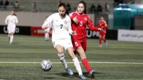 من مباراة الاردن والبحرين