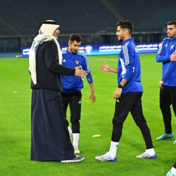 عبد الله الشاهين في معسكر منتخب الكويت