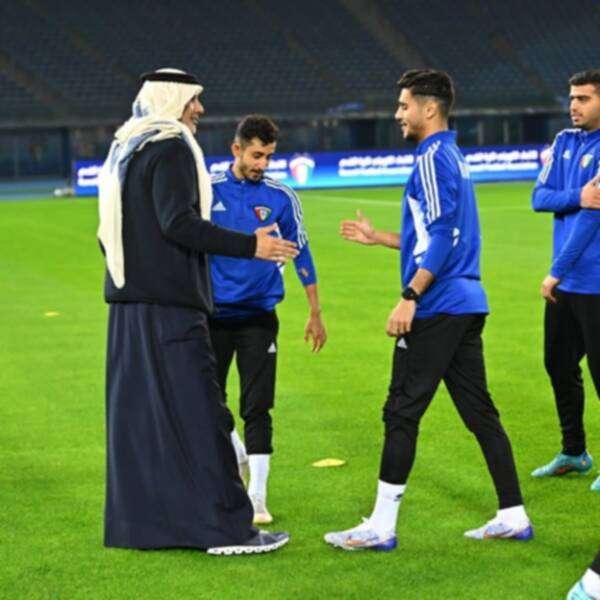 عبد الله الشاهين في معسكر منتخب الكويت