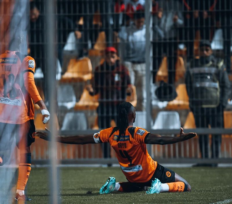 احتفال دايو بهدفه في مولودية وجدة