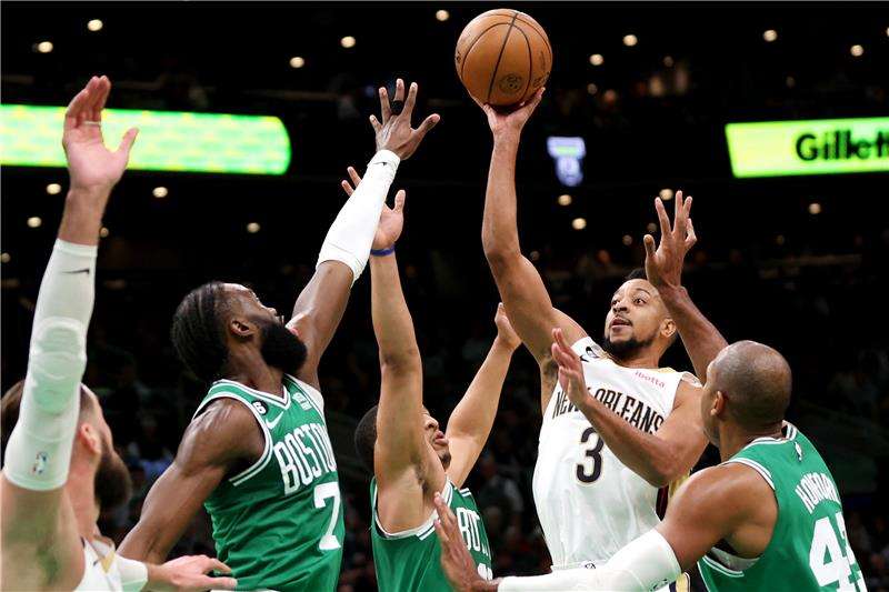 من مباراة بوسطن سلتيكس ونيو أورليانز بيليكانز