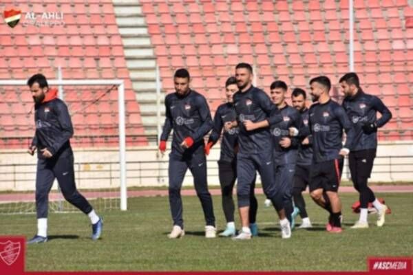 من تدريبات أهلي حلب