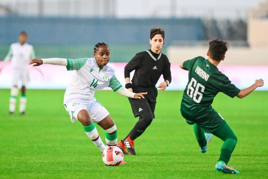 عنود الأسمري في مباراة باكستان وجزر القمر