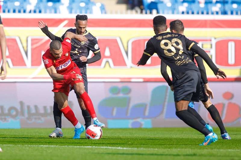 لقاء سابق بين أبها وضمك