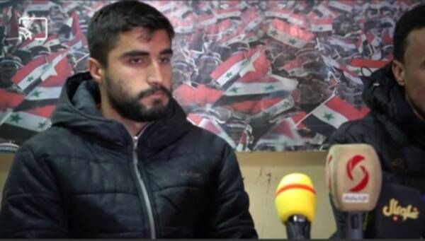 علي زكريا لاعب تشرين بالمؤتمر الصحفي