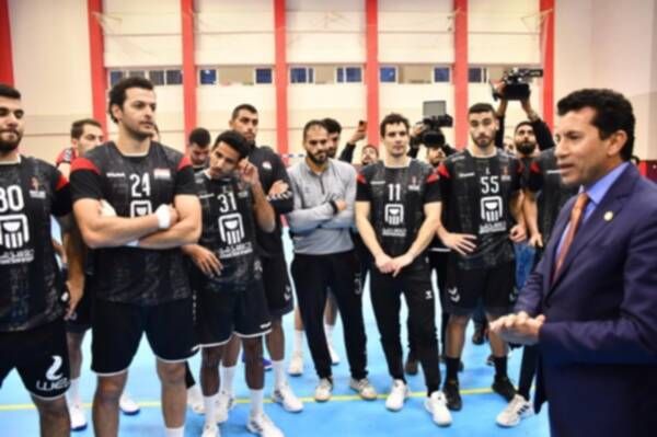 أشرف صبحي مع فراعنة اليد