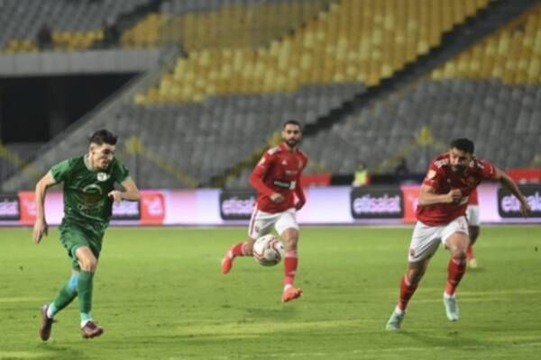 من مباراة الأهلي والمصري