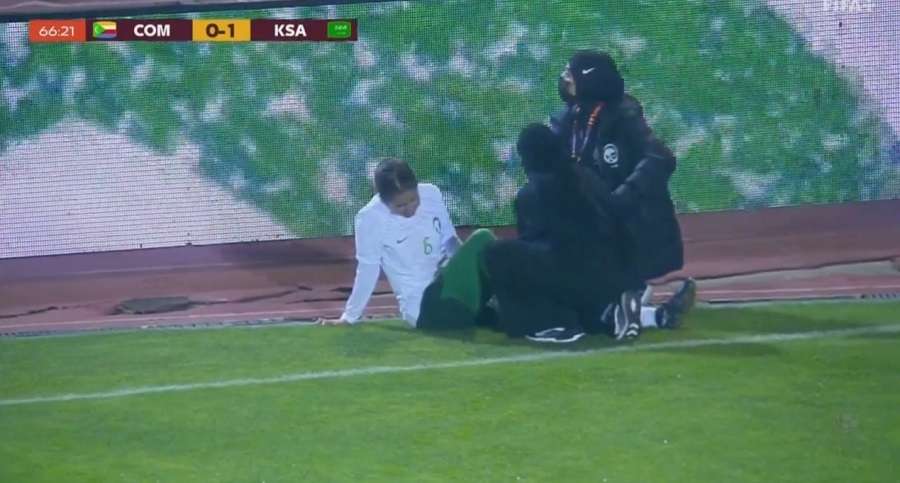 مريم التميمي بعد تعرضها للإصابة