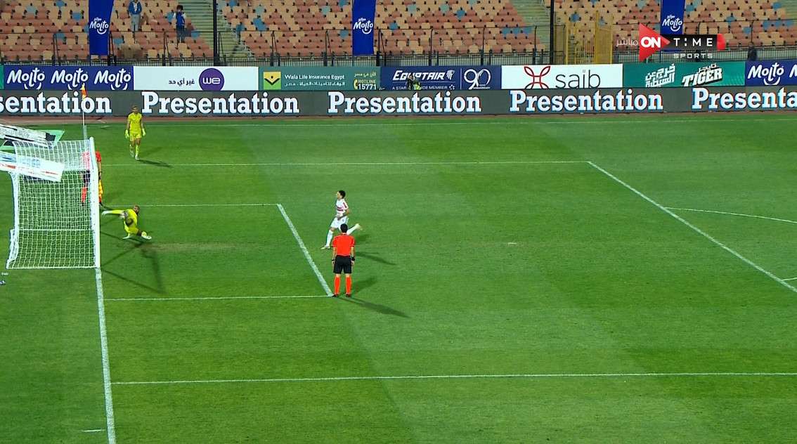 لحظة إهدار زيزو لركلة الجزاء