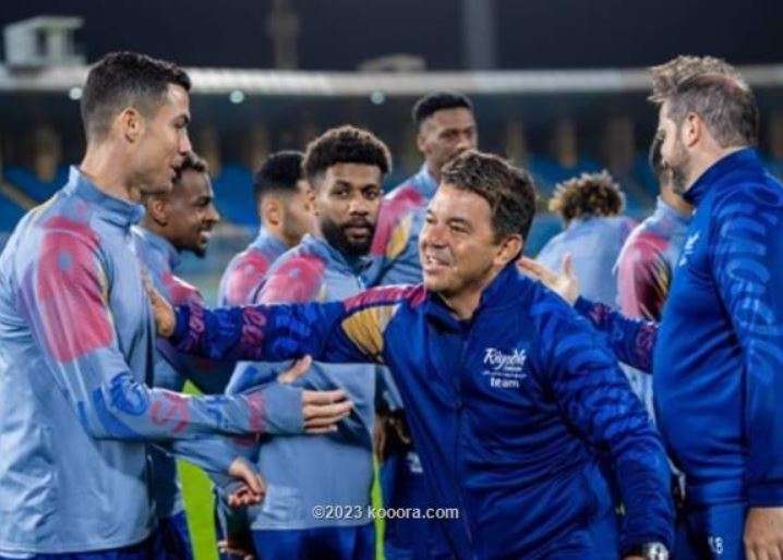 رونالدو وجاياردو من التدريبات