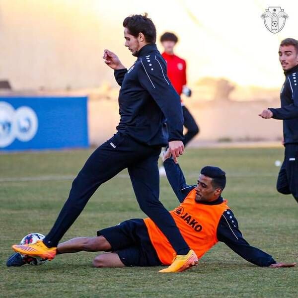 جانب من استعدادات منتخب شباب الأردن