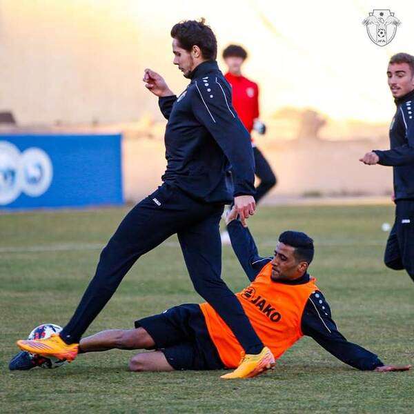 جانب من استعدادات منتخب شباب الأردن