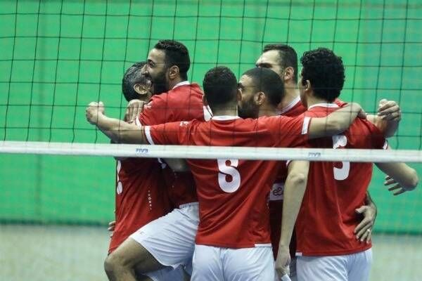 رجال الكرة الطائرة بالنادي الأهلي