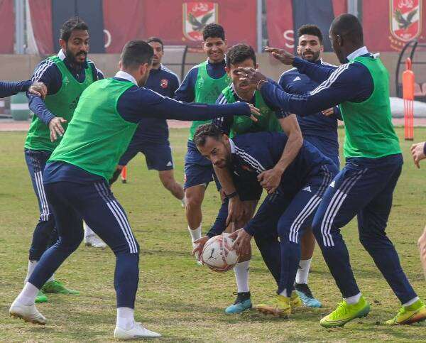 جانب من مران الأهلي