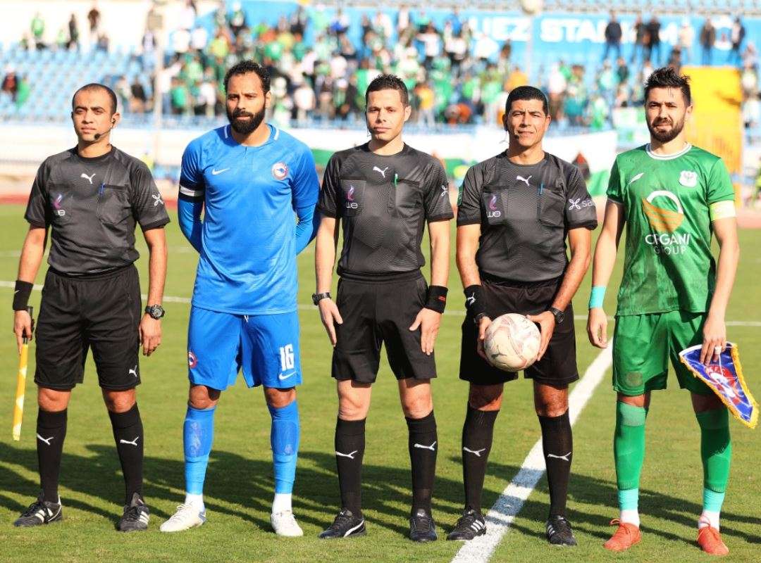 محمود عبد الرحيم (جنش) قبل انطلاق اللقاء