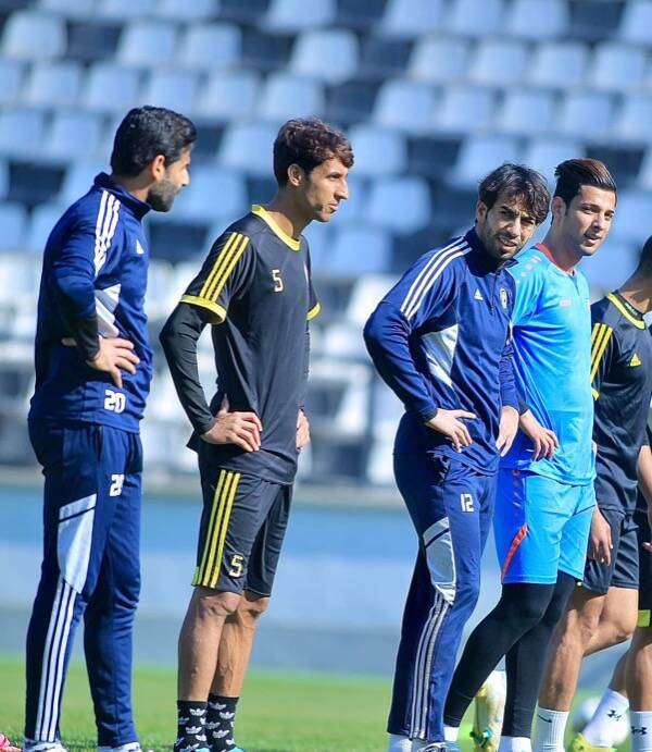 جانب من تدريبات الفريق