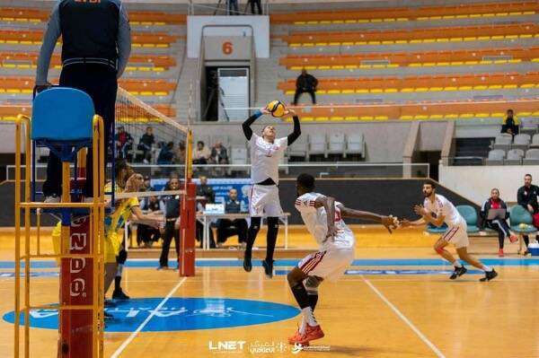 من منافسات بطولة ليبيا للكرة الطائرة