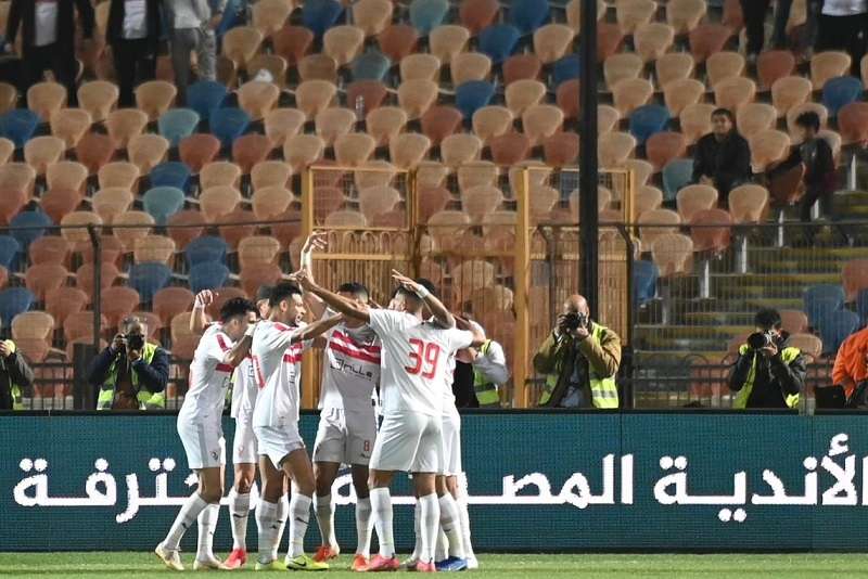 فرحة لاعبي الزمالك