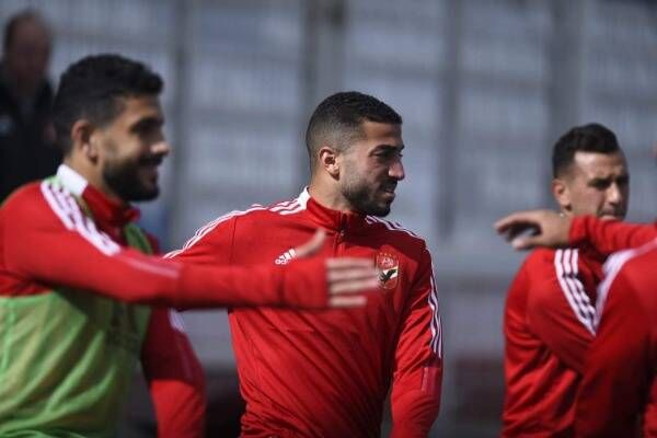 لاعبو الأهلي في المران - أرشيفية