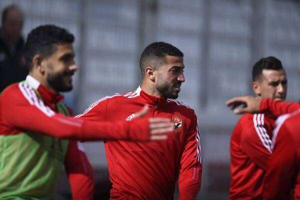 لاعبو الأهلي في المران - أرشيفية