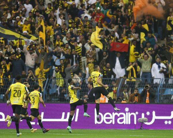 فرحة لاعبي اتحاد جدة