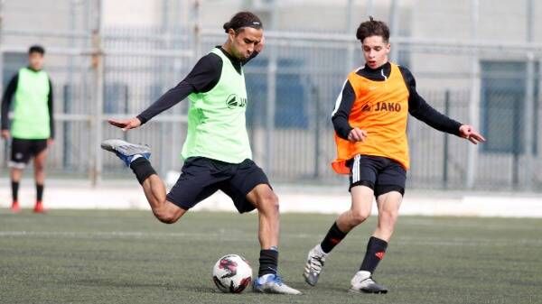 من تدريبات منتخب الأردن 2005