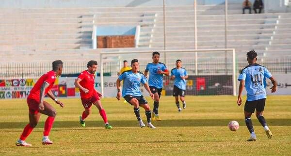 من مباراة المحلة والحدود