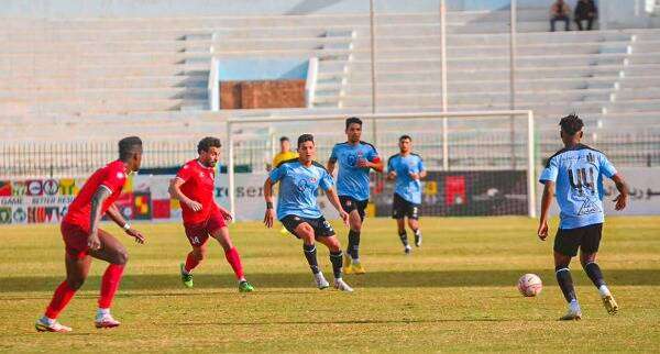 من مباراة المحلة والحدود