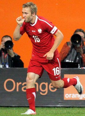 ياكوب بلاشيكوفسكي يحتفل بعد إحرازه الهدف الوحيد بالمباراة