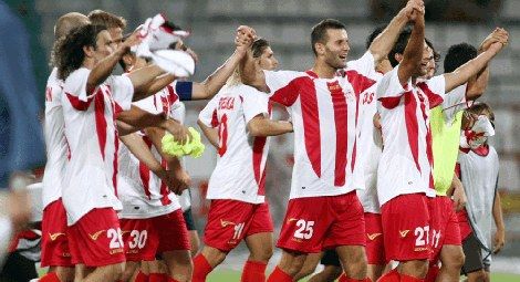 لاعبي فريق أوليمبياكوس فولوس