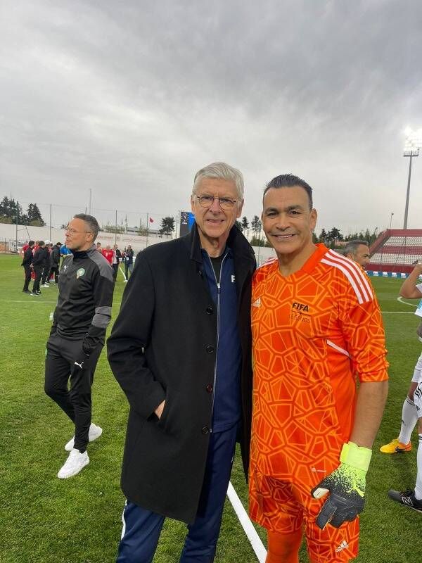 عصام الحضري مع آرسين فينجر