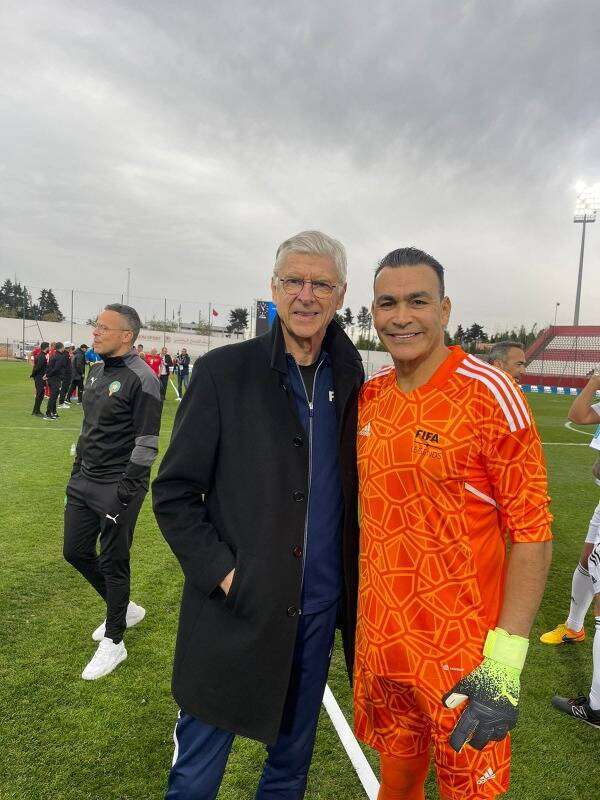 عصام الحضري مع آرسين فينجر