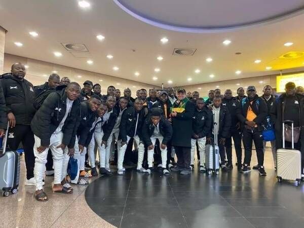 من وصول منتخب زامبيا للشباب إلى مصر