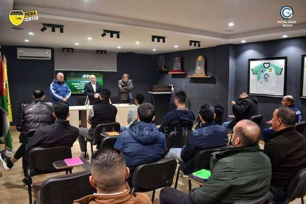 من محاضرة اليوم (المصدر: صفحة نادي الحسين اربد)