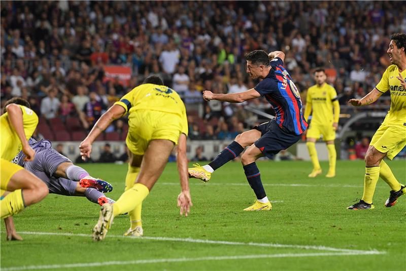 من مباراة سابقة بين برشلونة وفياريال