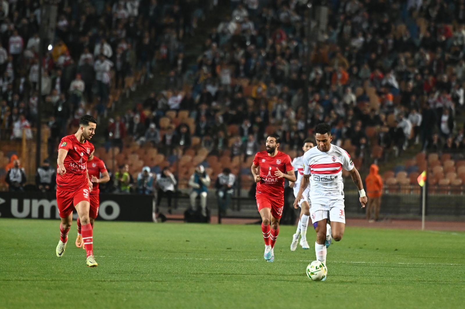 من مباراة الزمالك وشباب بلوزداد