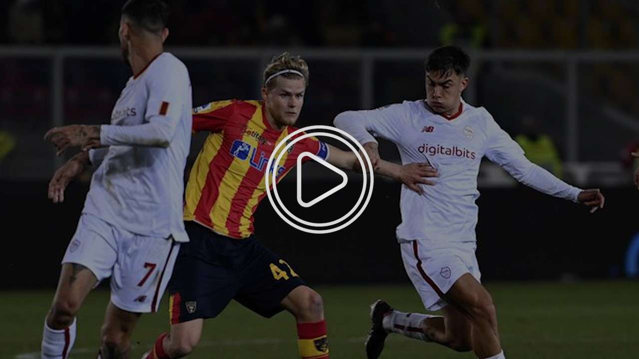 جانب من مباراة روما وليتشي