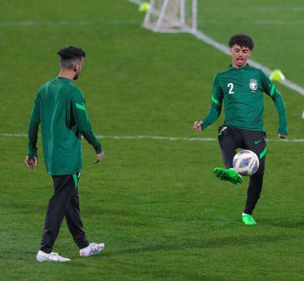 من مران المنتخب السعودي الشاب