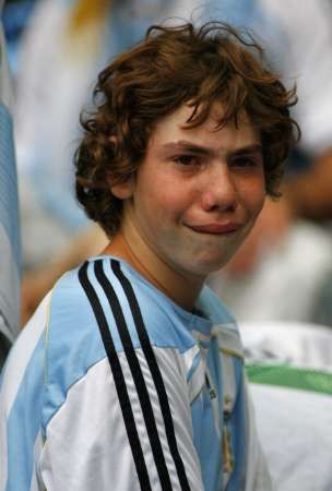 حسرة ارجنتينيه بعد الخسارة من المانيا بركلات الترجيح