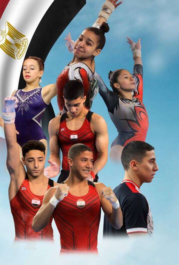 لاعبو مصر للجمباز