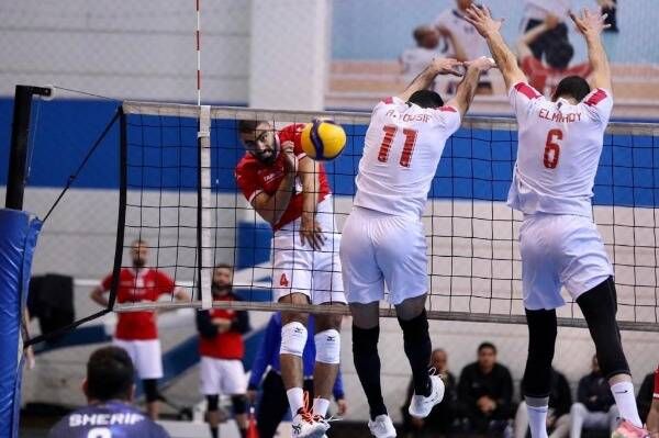 من مباراة سابقة لطائرة الزمالك