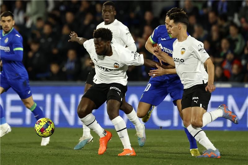 جانب من لقاء فالنسيا وخيتافي