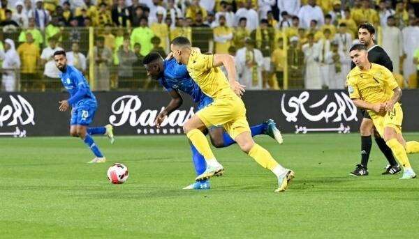 من مباراة النصر والوصل