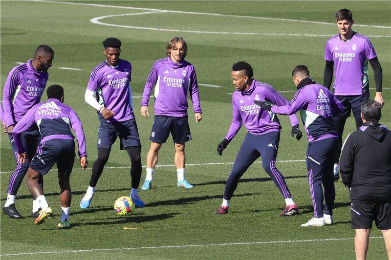 جانب من تدريبات ريال مدريد