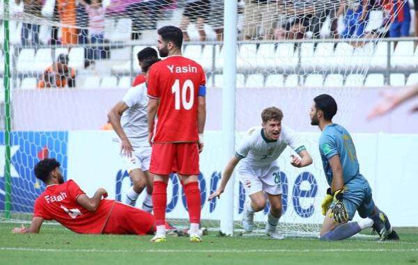 من إحدى مباريات الأولمبي العراقي